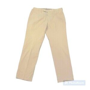 Incotex Brando Beige Cotton Classic Fit Pattern B Slowear Trousers 36/31